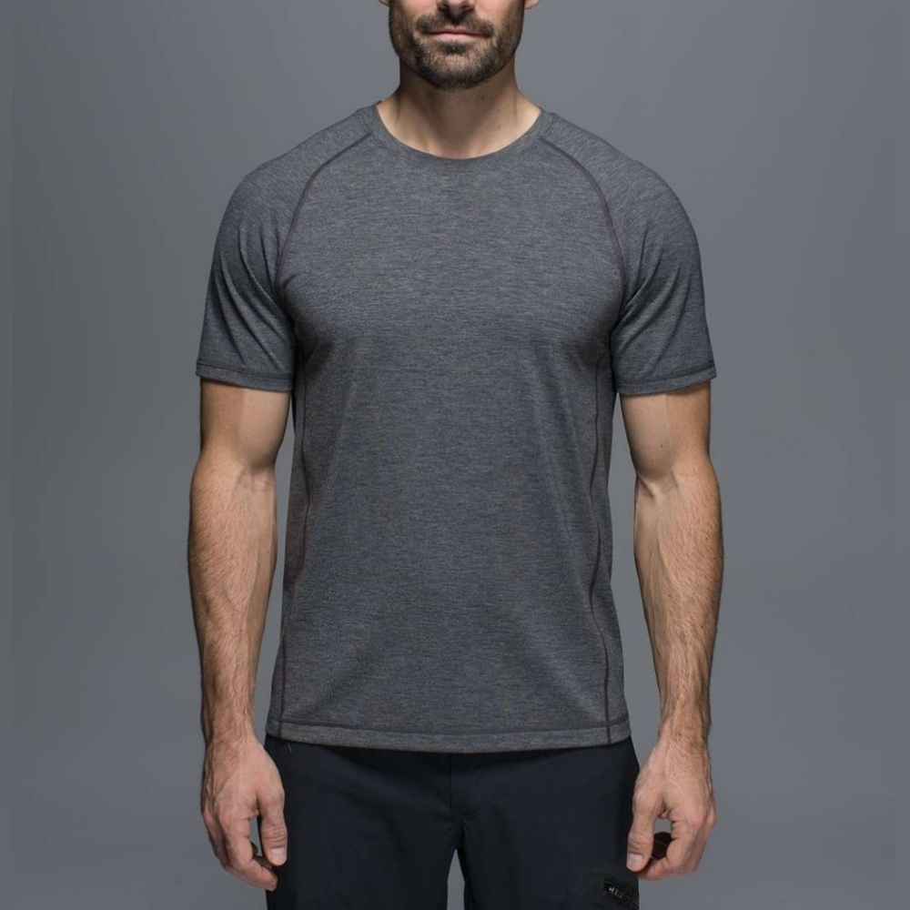 Lululemon Protean Short Sleeve Heathered Black Size Small *Read*